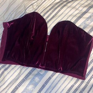 Victoria Secret Velvet Bandeau Large
